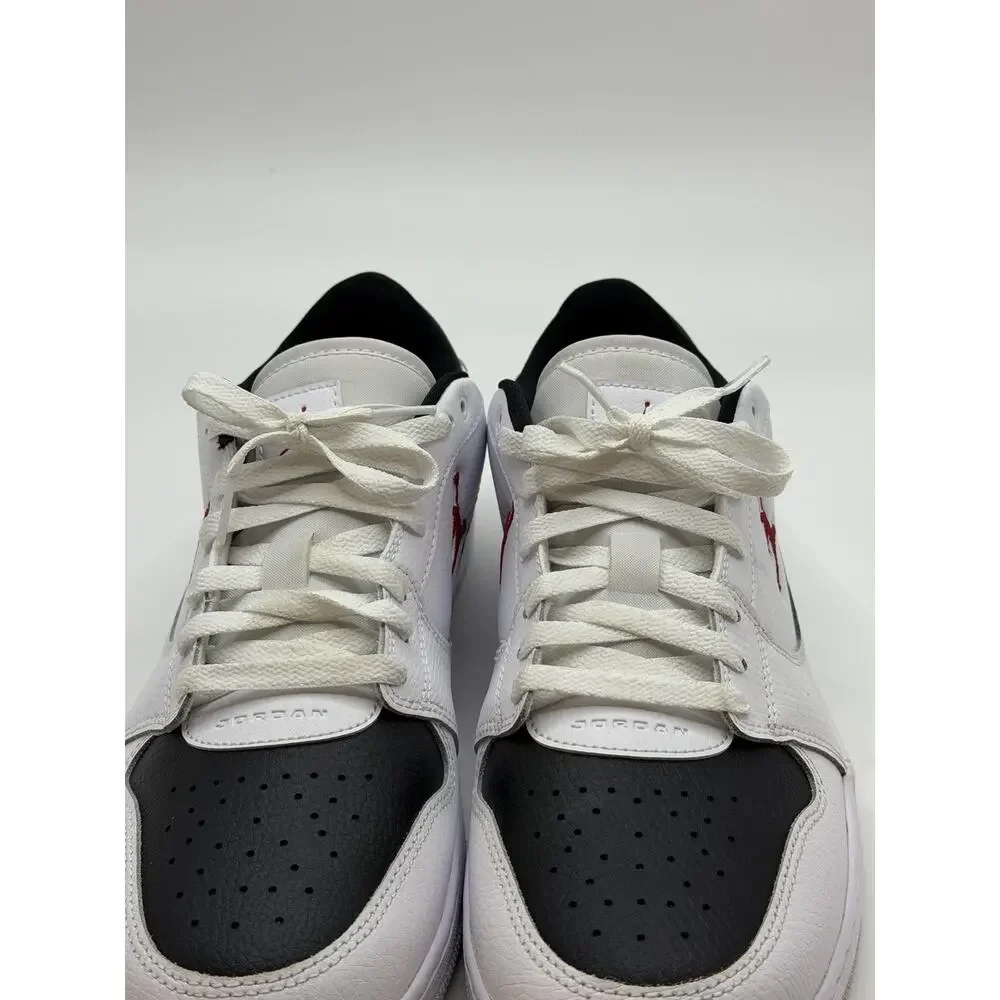 Jordan Court Connect Low White Black Gym Red Men’s Size 11.5 IQ5698-101 Shoes